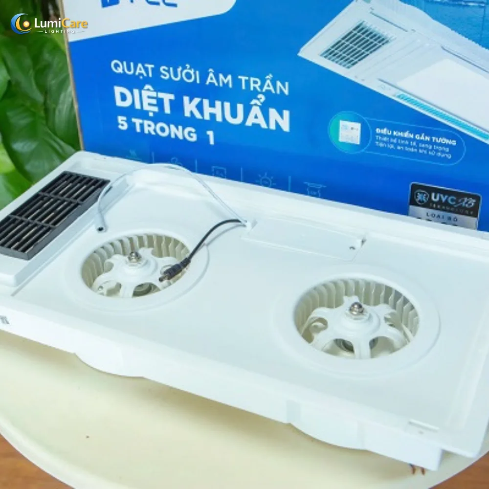 Quạt Sưởi Âm Trần Diệt Khuẩn 5IN1 Kích Thước 60x30 Giải Pháp Mới Cho Không Gian Phòng Tắm